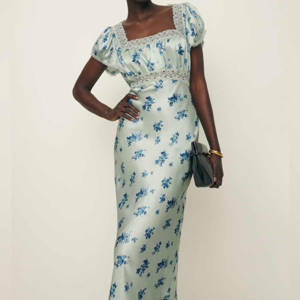 Reformation Clarisse Silk Dress